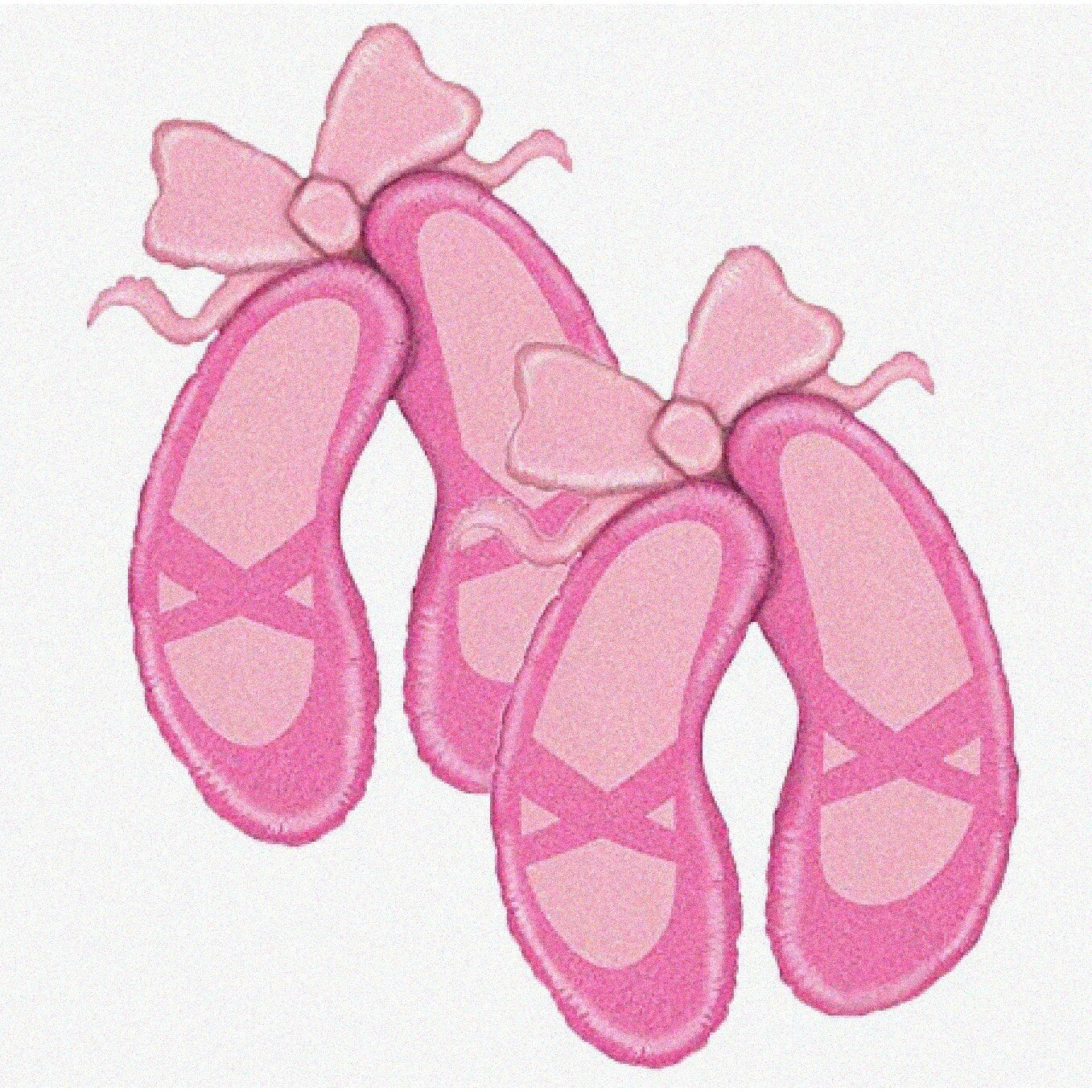 Pink Glitter Ballet Slippers Balloons Set of 2 40"