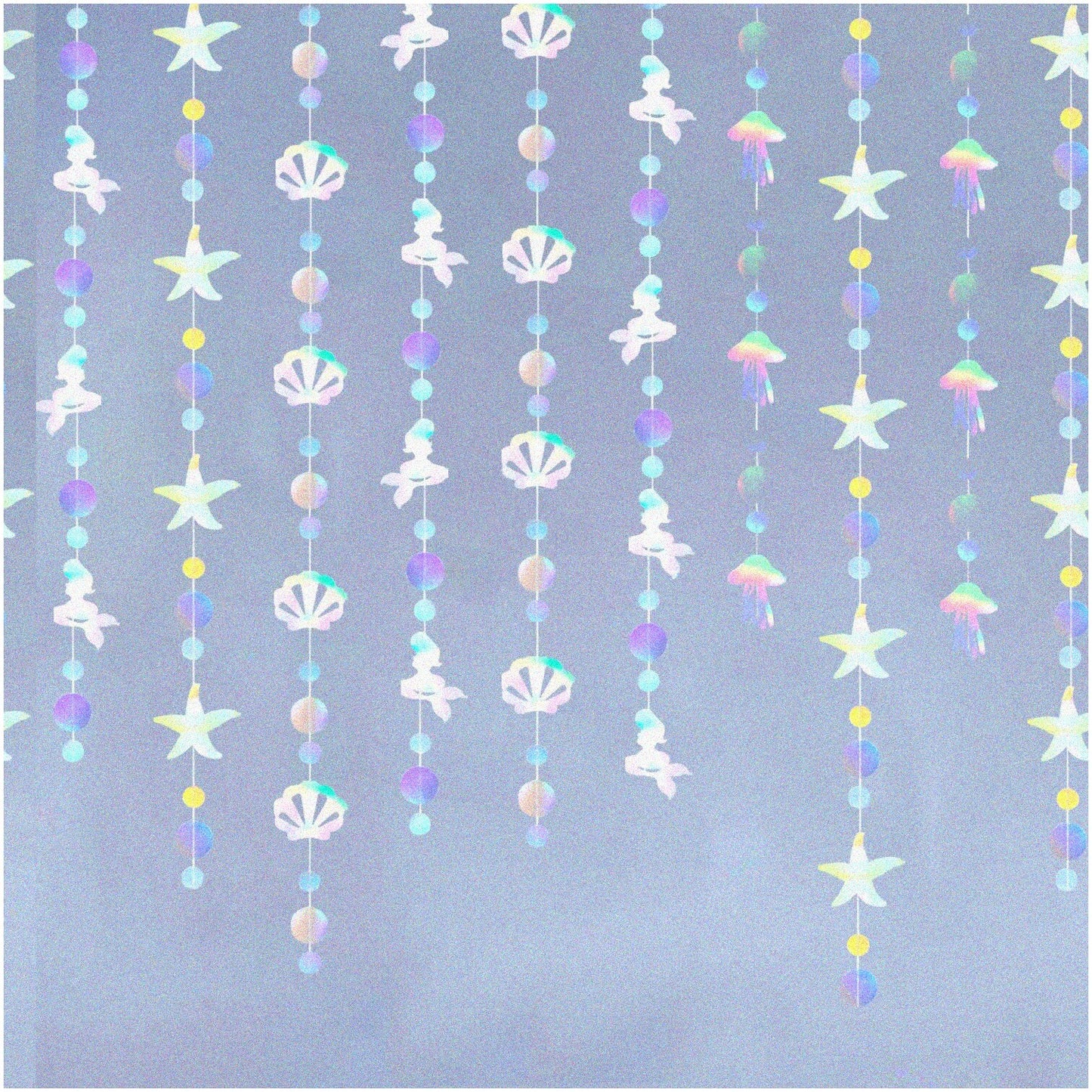 Purple Glitter Good Luck Banner and Decorations