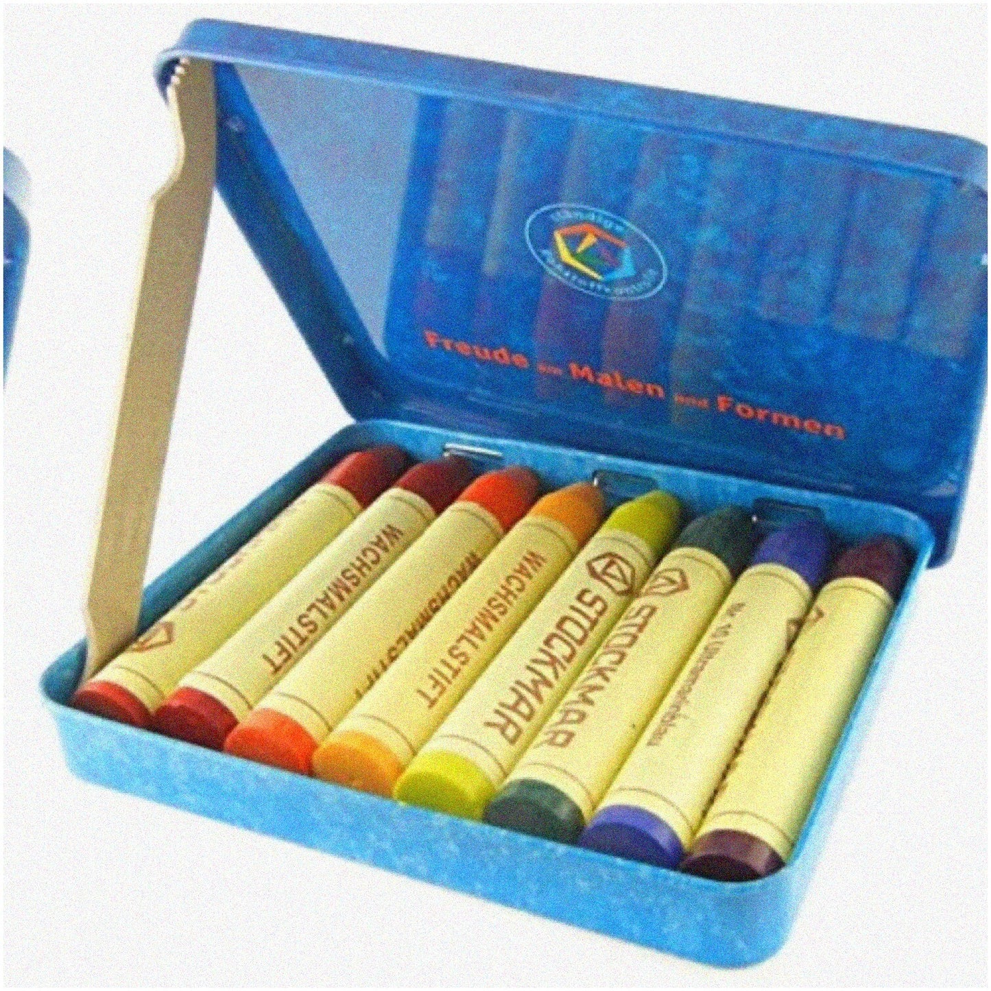 Nature's Palette Beeswax Stick Crayons Set of 8 in Tin