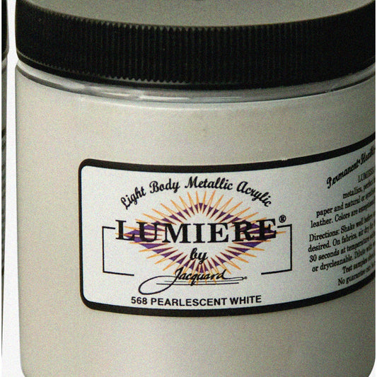 Pearl Glow White Fabric Paint 8oz