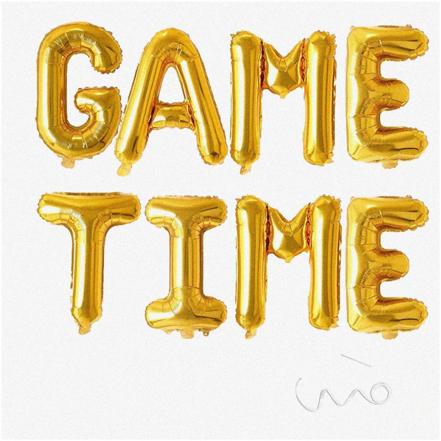 Golden Touchdown Football Game Time Banner 16inch