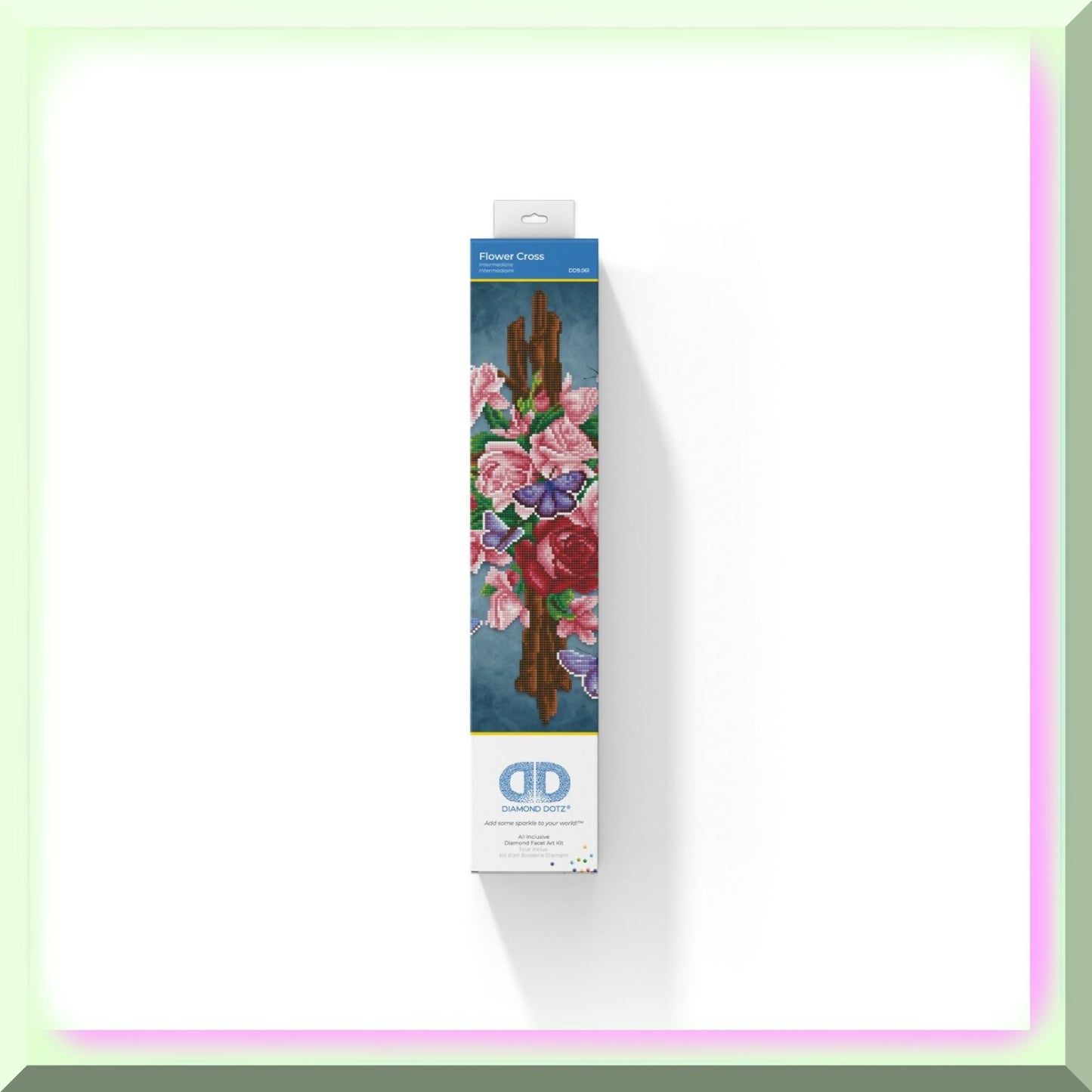 Sparkling Flower Cross Art Kit for Adults
