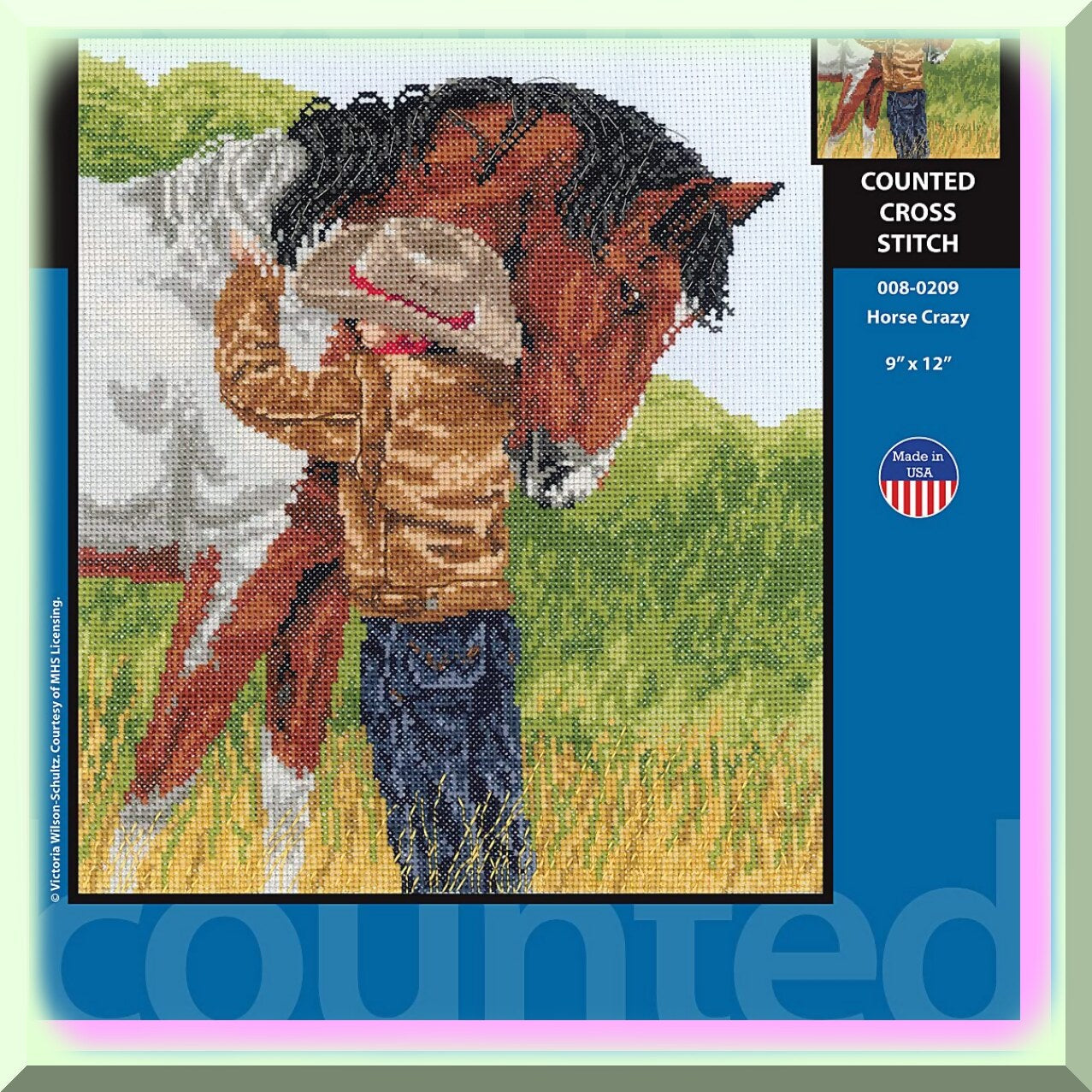 Equestrian Embroidery Kit for Cross-Stitch Art