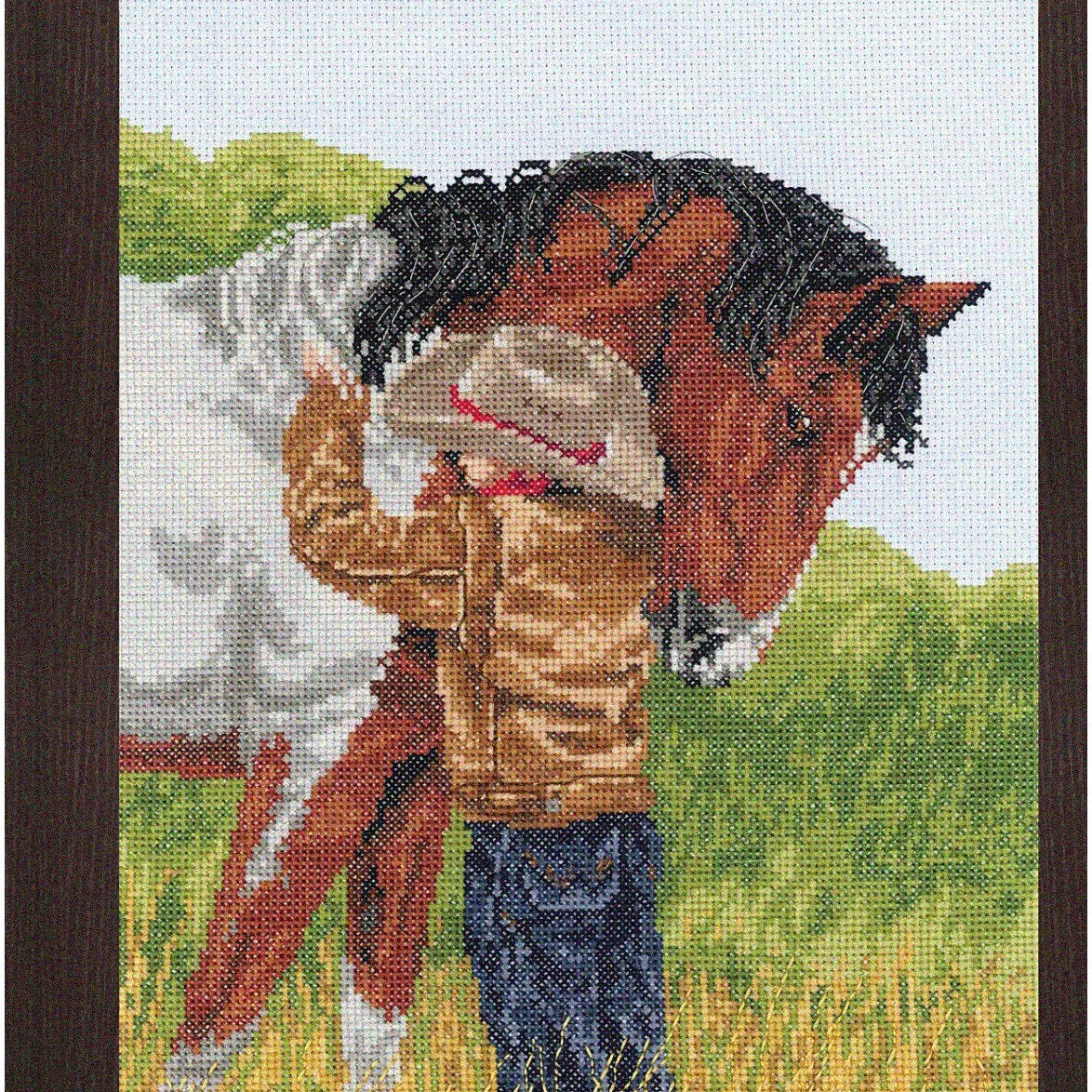 Equestrian Embroidery Kit for Cross-Stitch Art