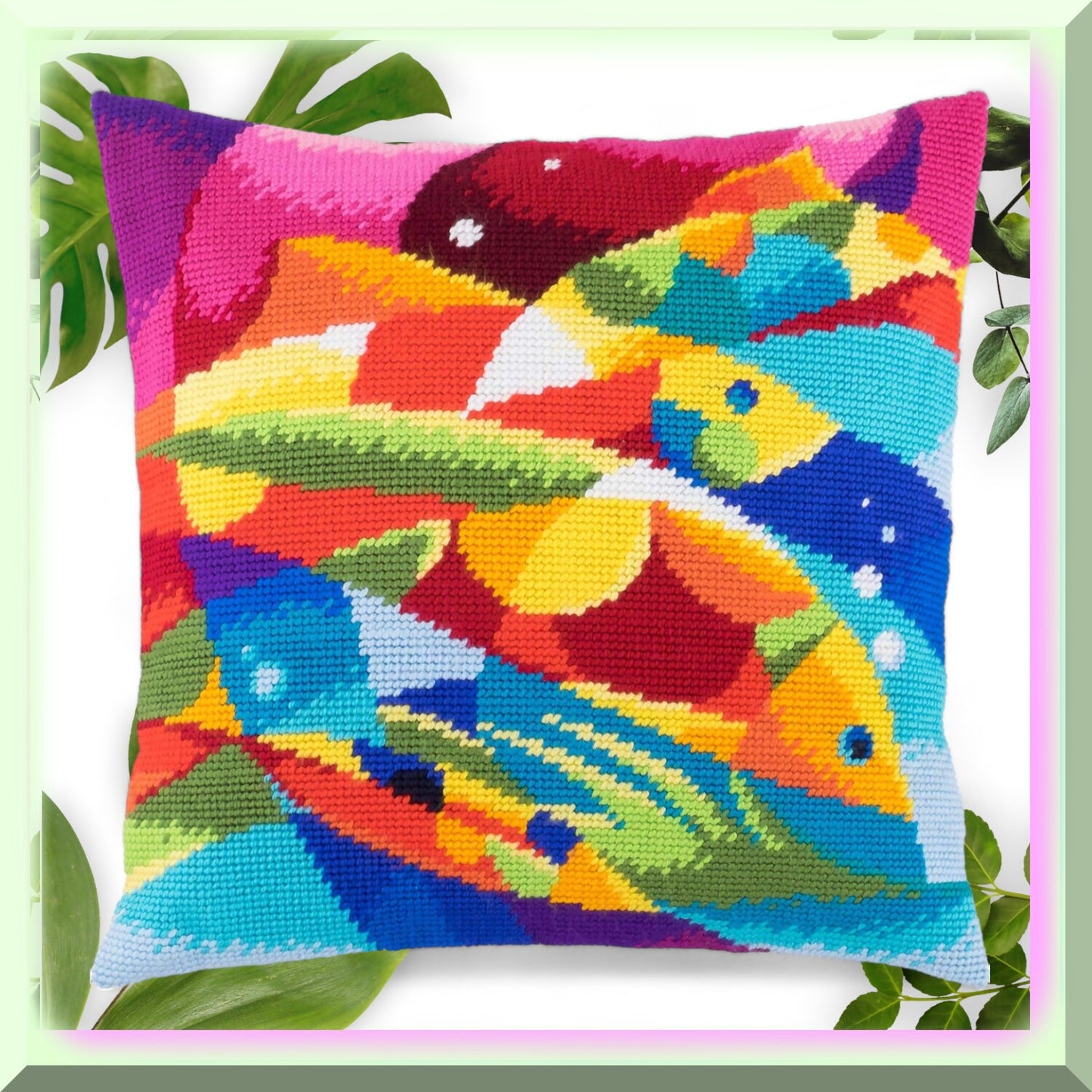 European Fish Embroidery Kit for Home Decor