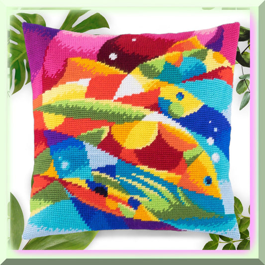 European Fish Embroidery Kit for Home Decor