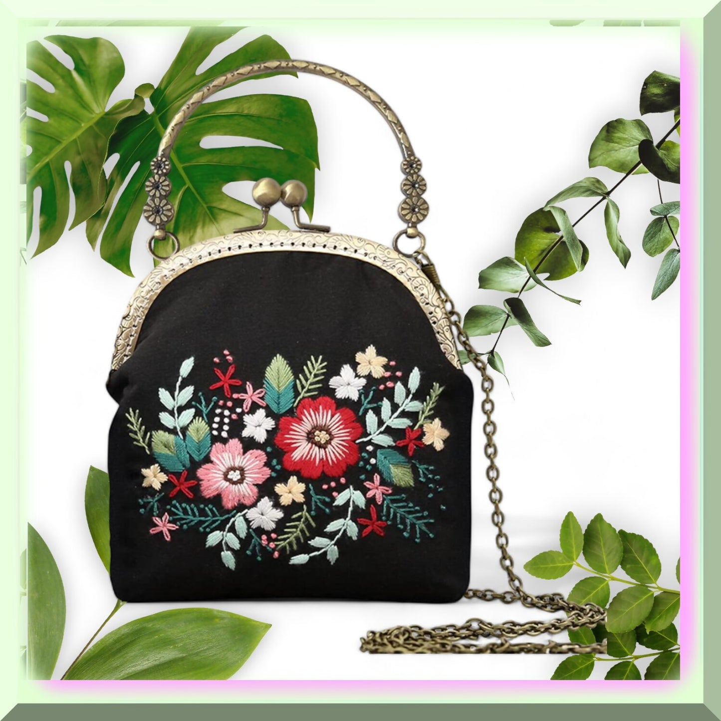 DIY Embroidery Wallet Kit for Beginners