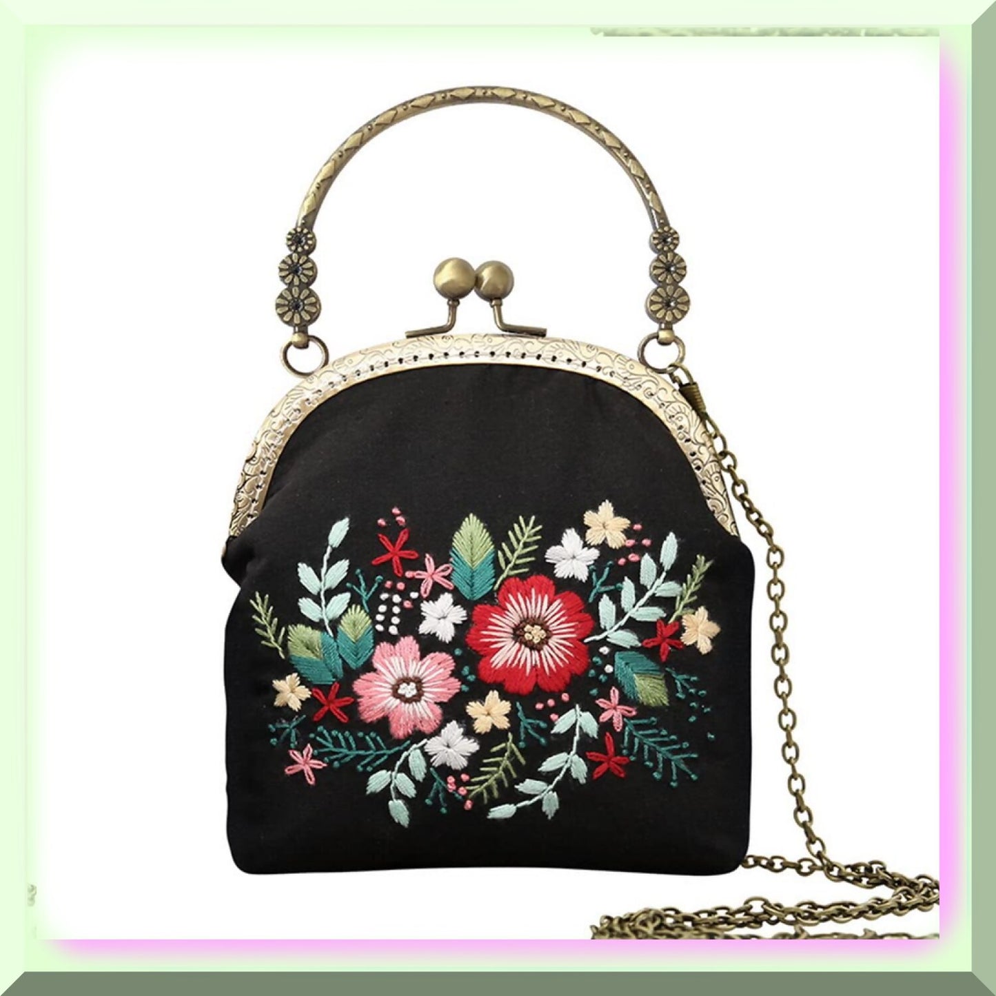 DIY Embroidery Wallet Kit for Beginners