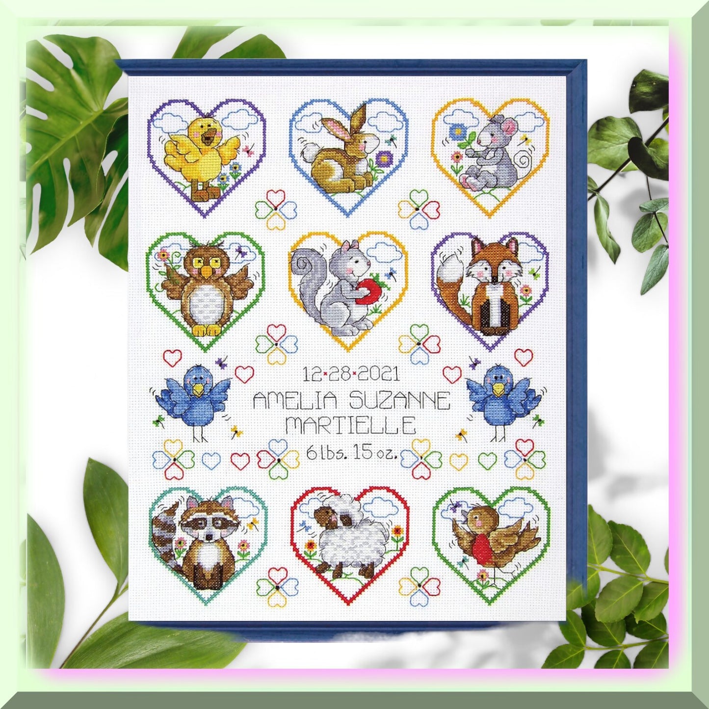 Heartfelt Cross Stitch Kit for Beginners and Experts