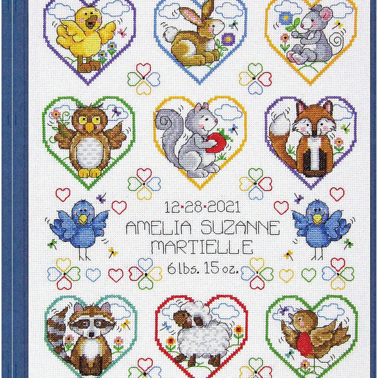 Heartfelt Cross Stitch Kit for Beginners and Experts