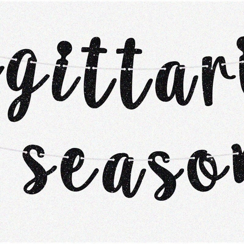 Sagittarius Celebration Kit with Glitter Letters