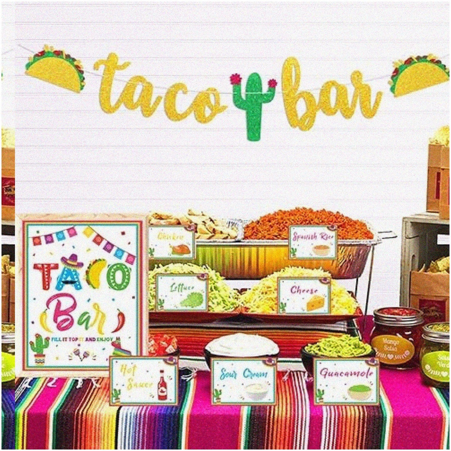 Fiesta Fun Pack Mexican Taco Bar Decorations Set