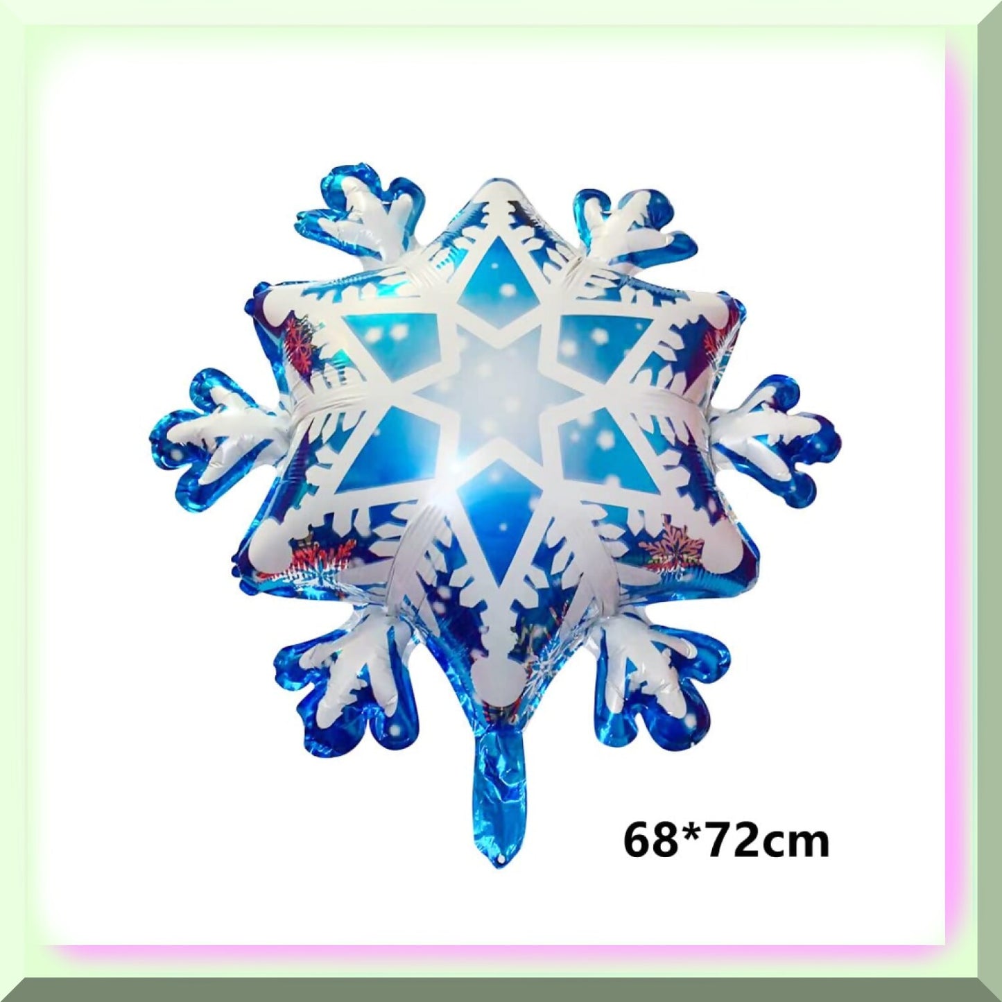 132PCS Snowflake and Metal Balloons Set