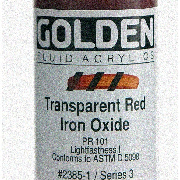 Red Iron Oxide 1oz Fluid Acrylic Paint