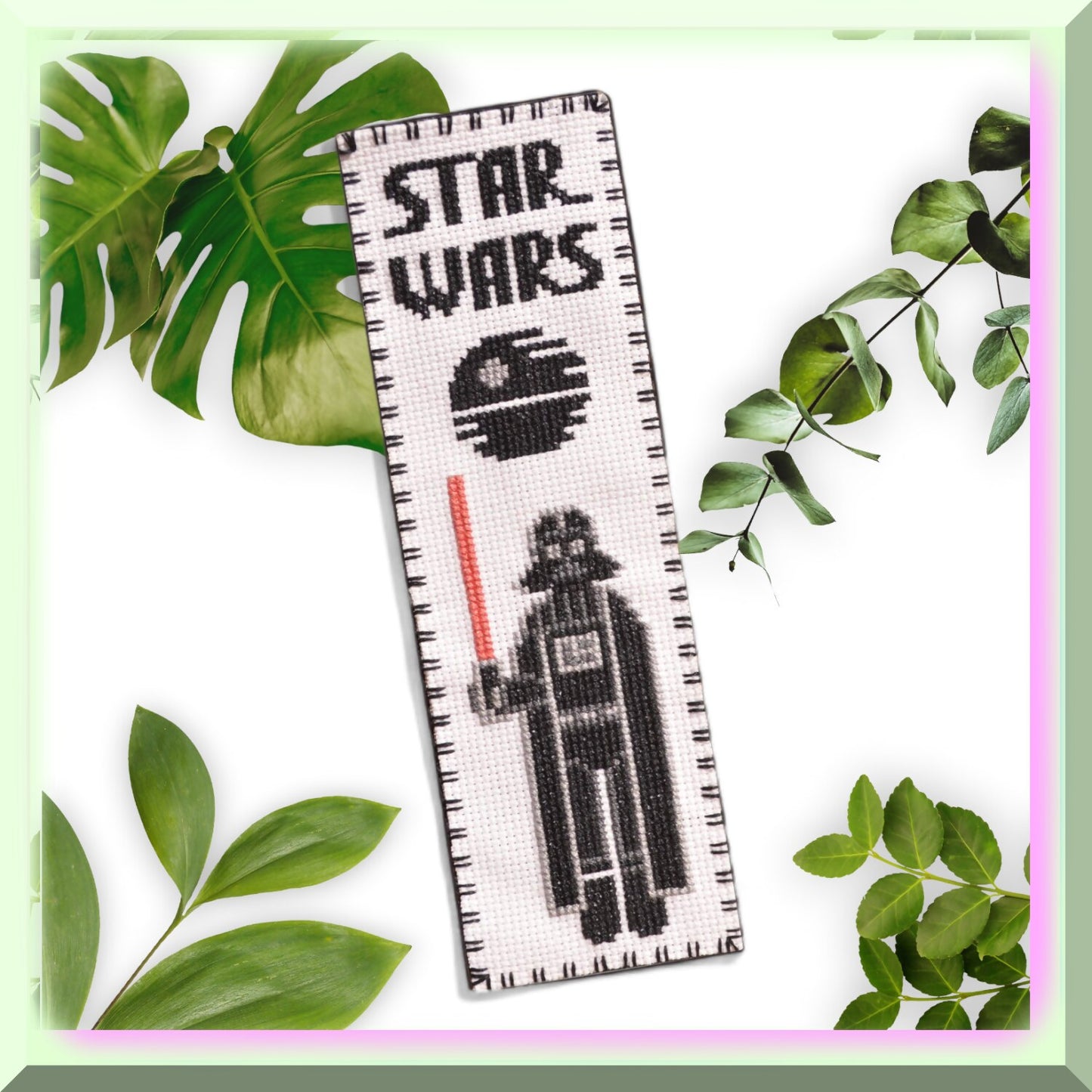 DIY Darth Vader Embroidery Bookmark Kit for Star Wars Fans