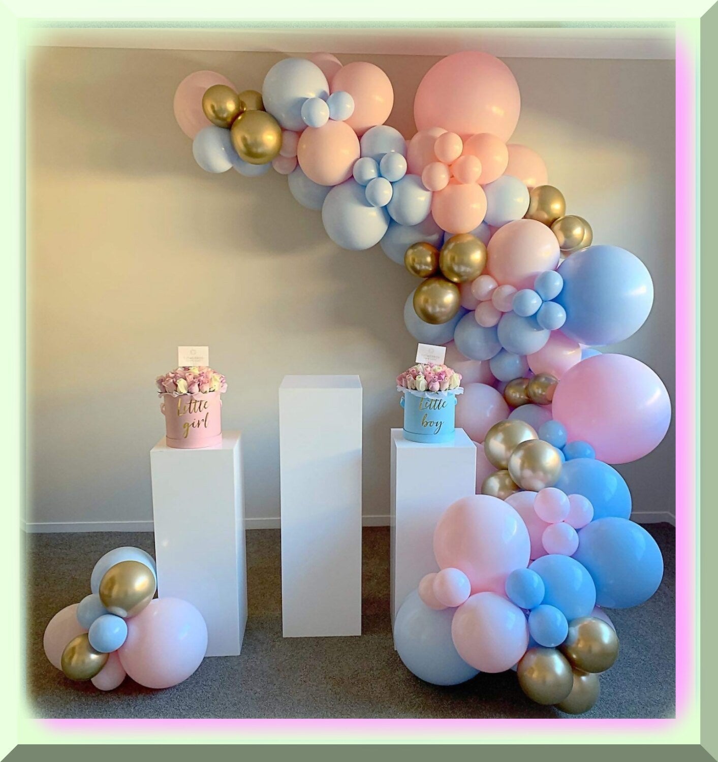135PCS Metallic Latex Balloon Garland Kit