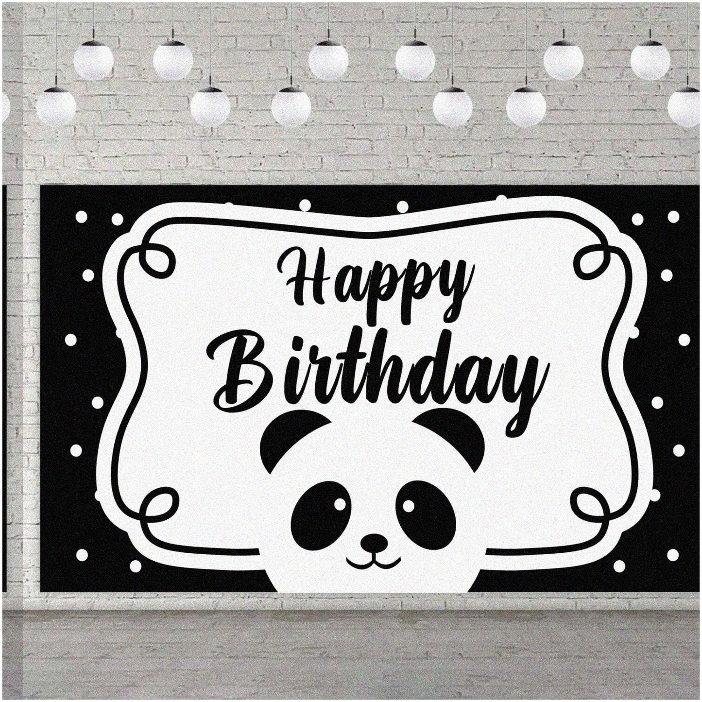 Panda Party Banner for Safari and Zoo Celebrations