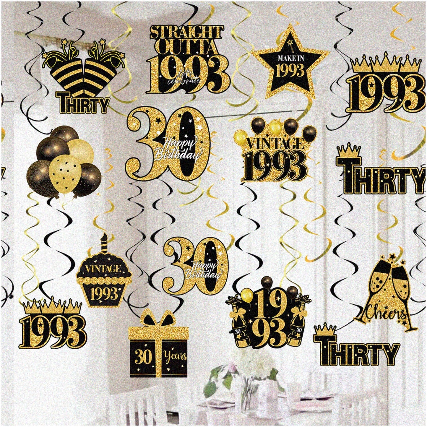 Sparkling Gold 49th Birthday Celebration Kit