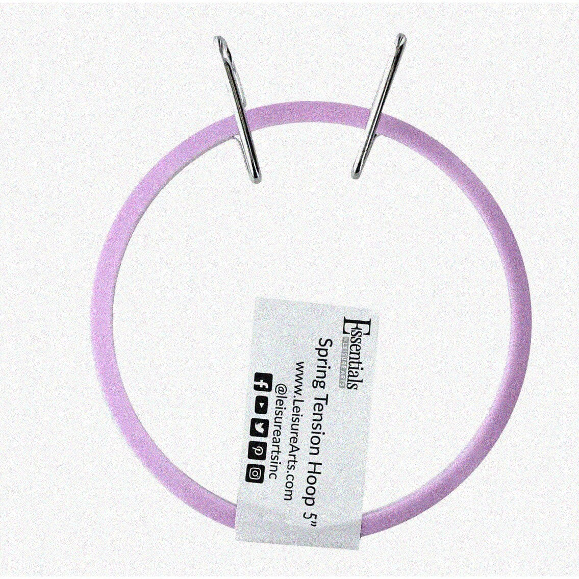 Effortless 5-Inch Spring Tension Hoop for Embroidery