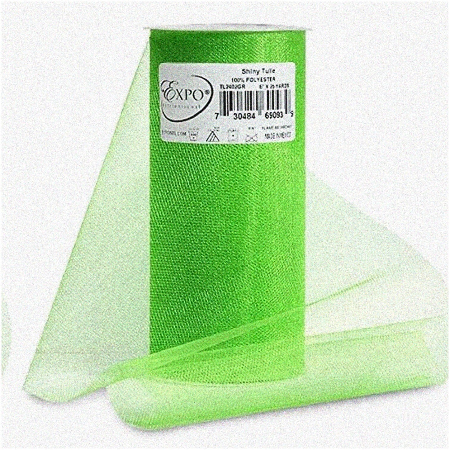 25-Yard Green Tulle Spool