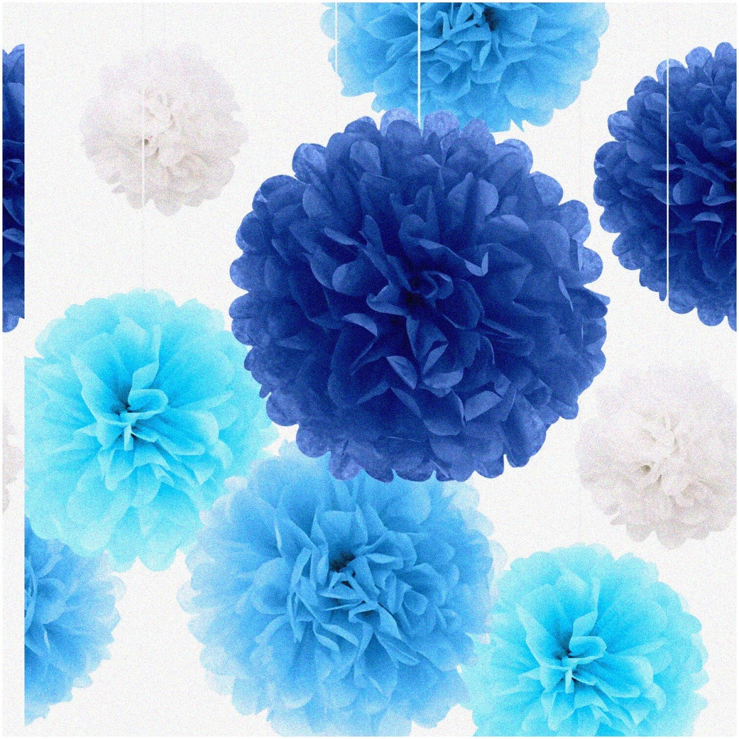 8PCS Vibrant Hanging Paper Flower Balls for Weddings and Parties