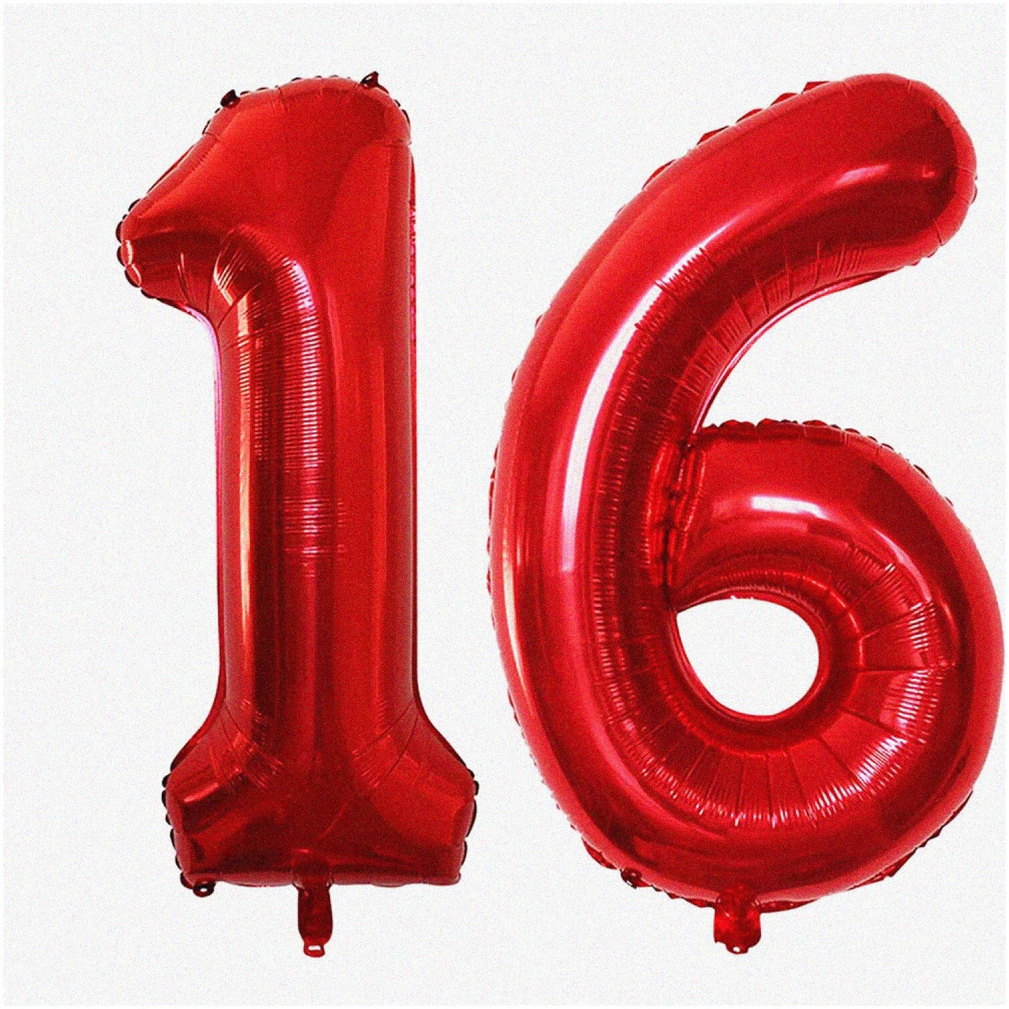 Sweet 16 Red Number Balloons 16th Birthday Decorations