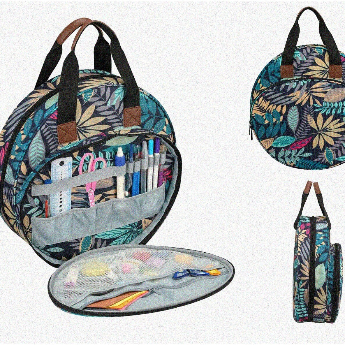 Embroidery Kit Organizer Bag for Hoops and Tools