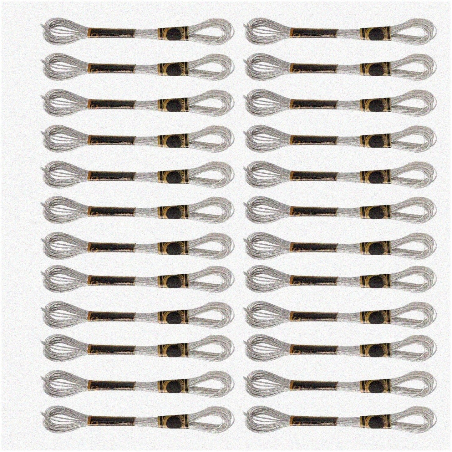 Silver Shimmer Embroidery Thread Set for DIY Projects