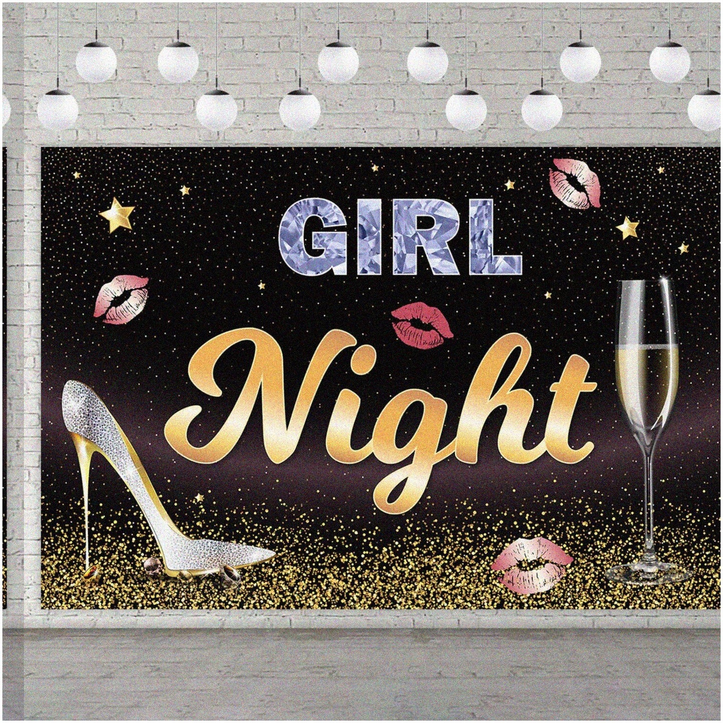 Rose Gold Princess Party Decor Kit with Banner and Themed Decorations