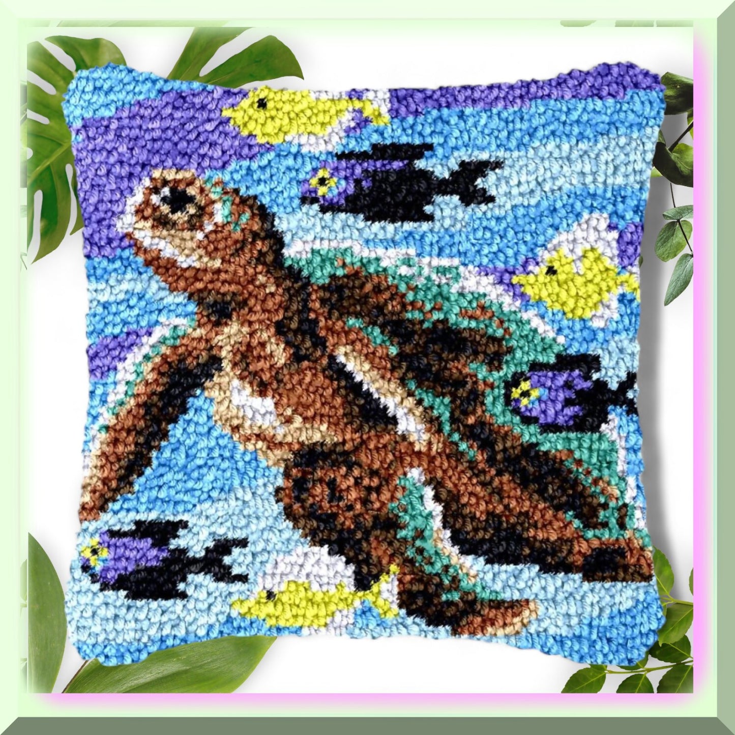 Sea Turtle Latch Hook Kit for Beginners