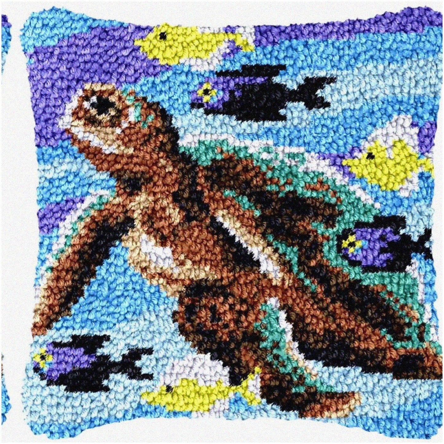 Sea Turtle Latch Hook Kit for Beginners
