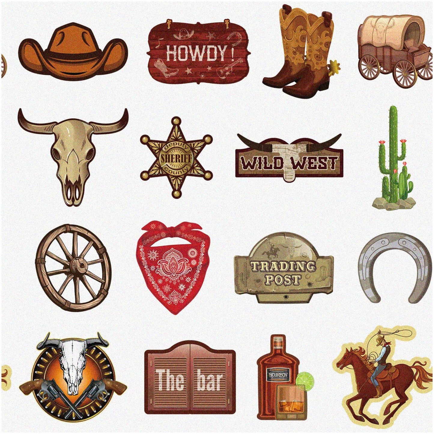 Wild West Fiesta 32-Piece Cowboy & Country Decorations