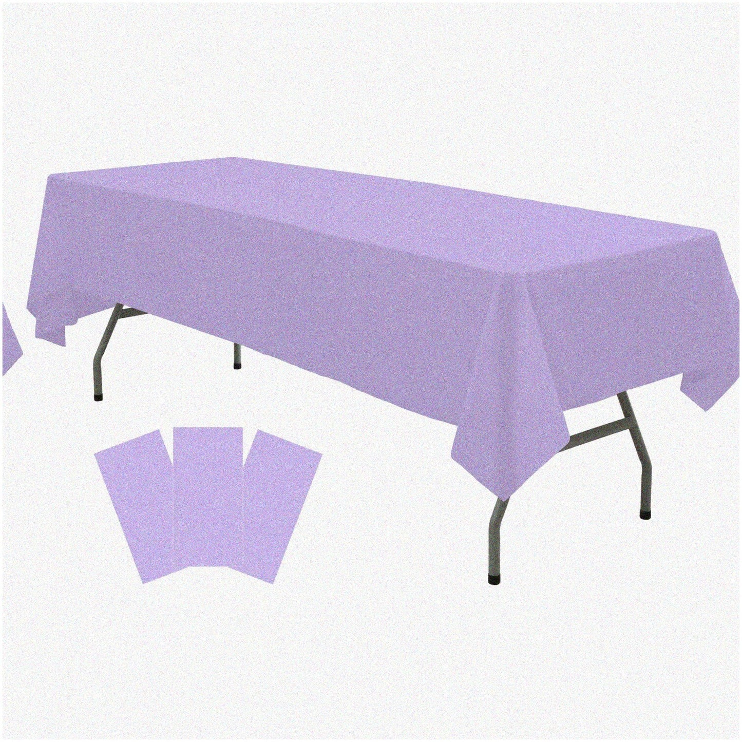Lavender 3-Pack Mauve Disposable Tablecloths 54x108"