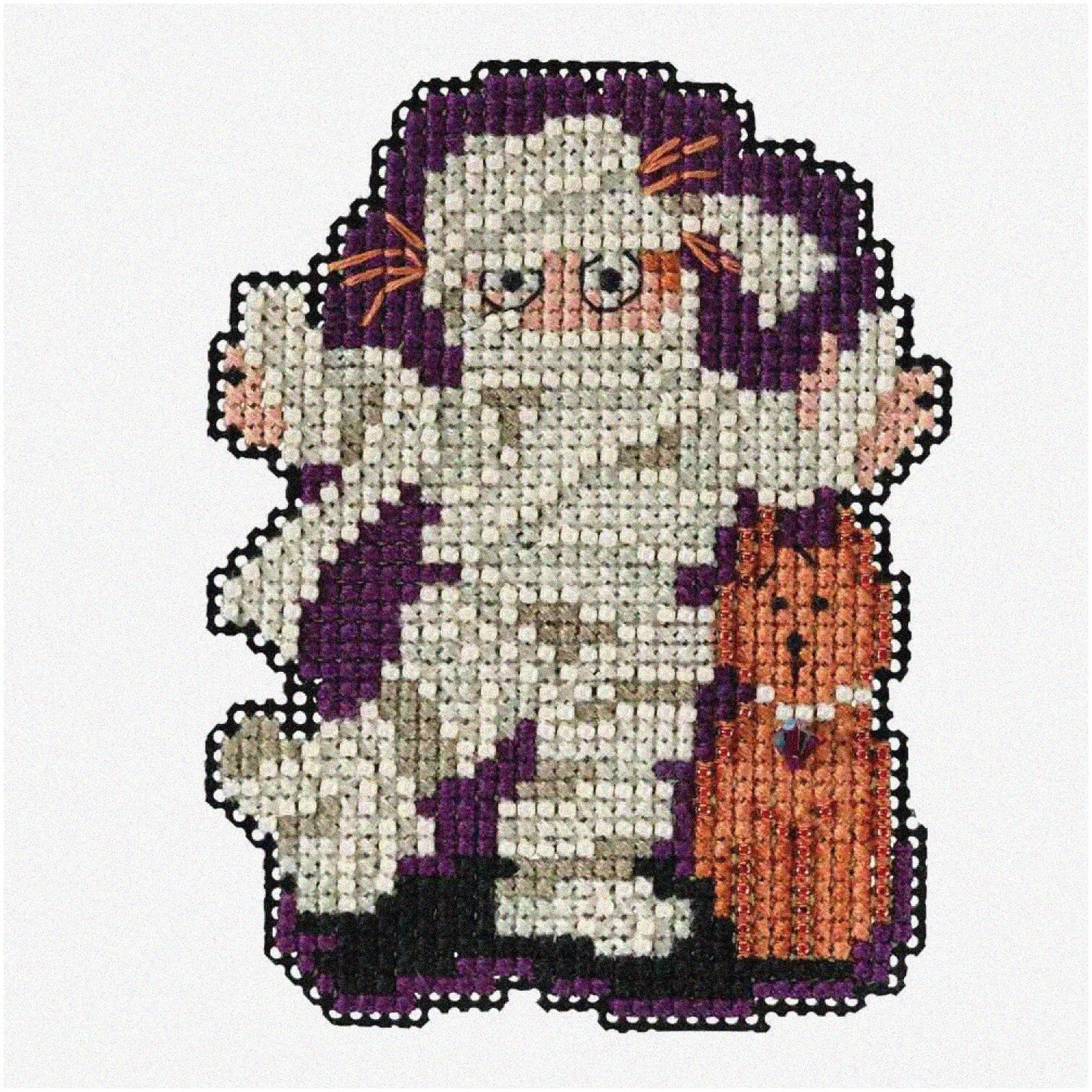 Autumn Harvest Mummy Beaded Cross Stitch Kit