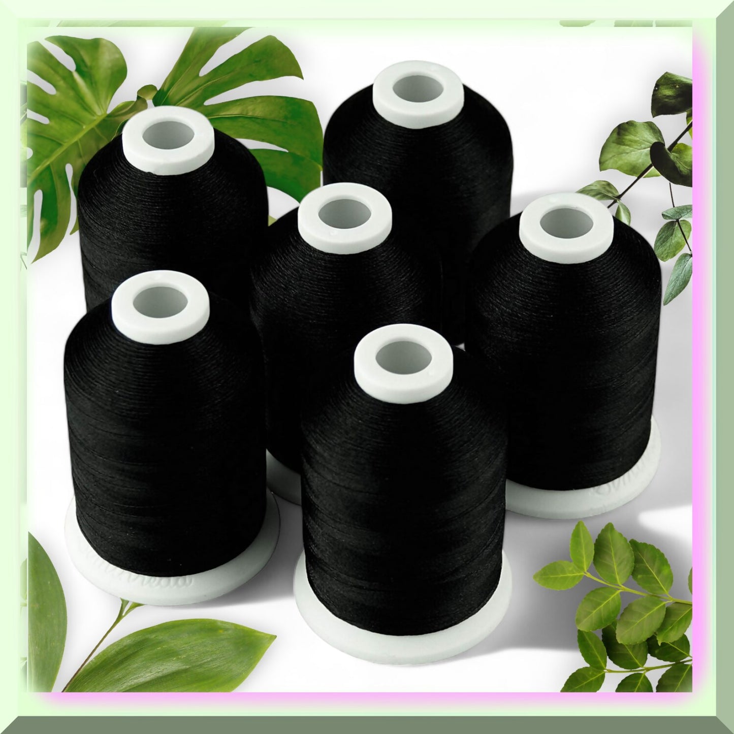 Colorful Creations 6-Pack: High-Quality Polyester Embroidery Threads
