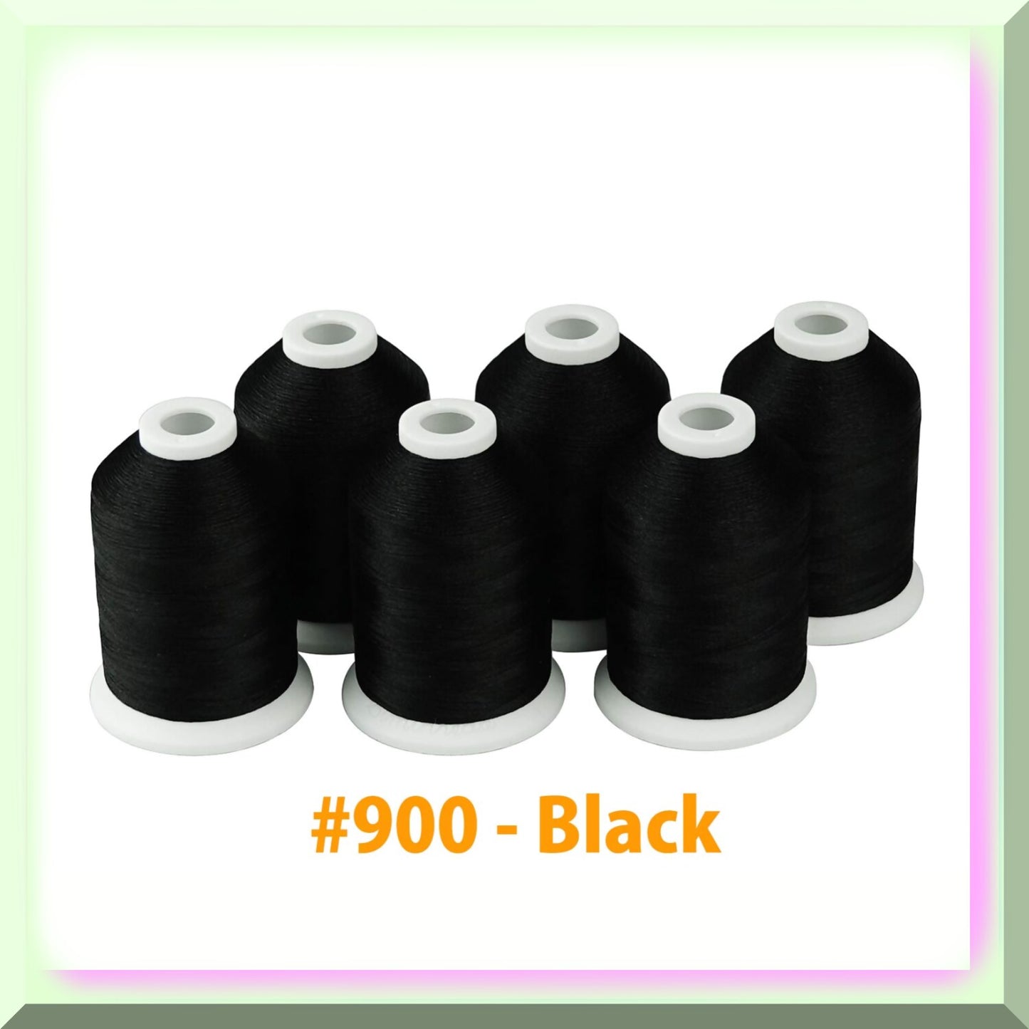 Colorful Creations 6-Pack: High-Quality Polyester Embroidery Threads