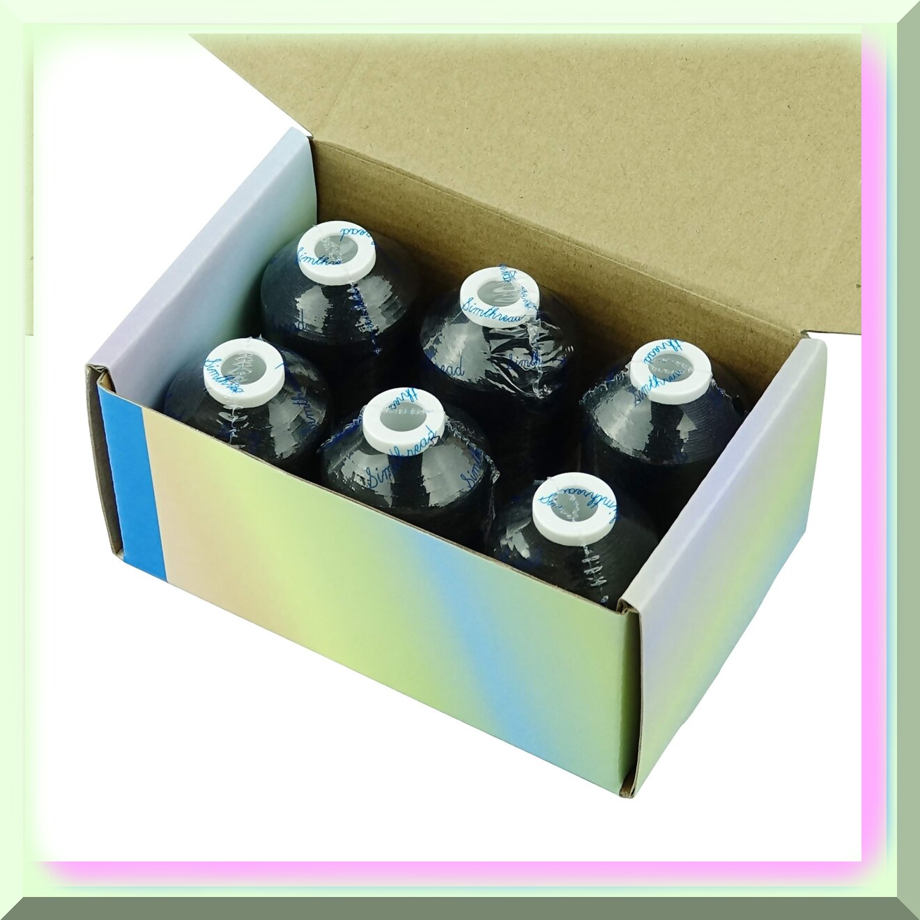 Colorful Creations 6-Pack: High-Quality Polyester Embroidery Threads