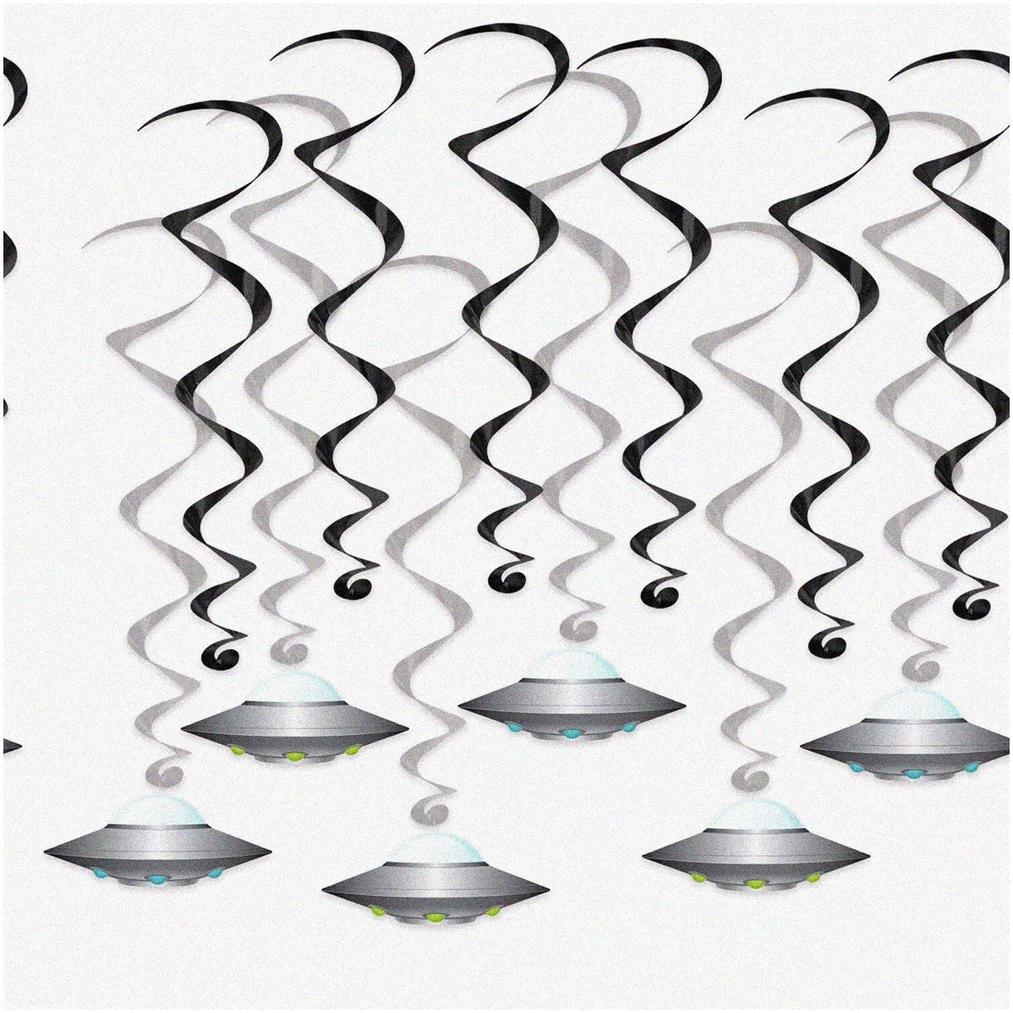 12 Pcs Extraterrestrial-Inspired Hanging Swirls