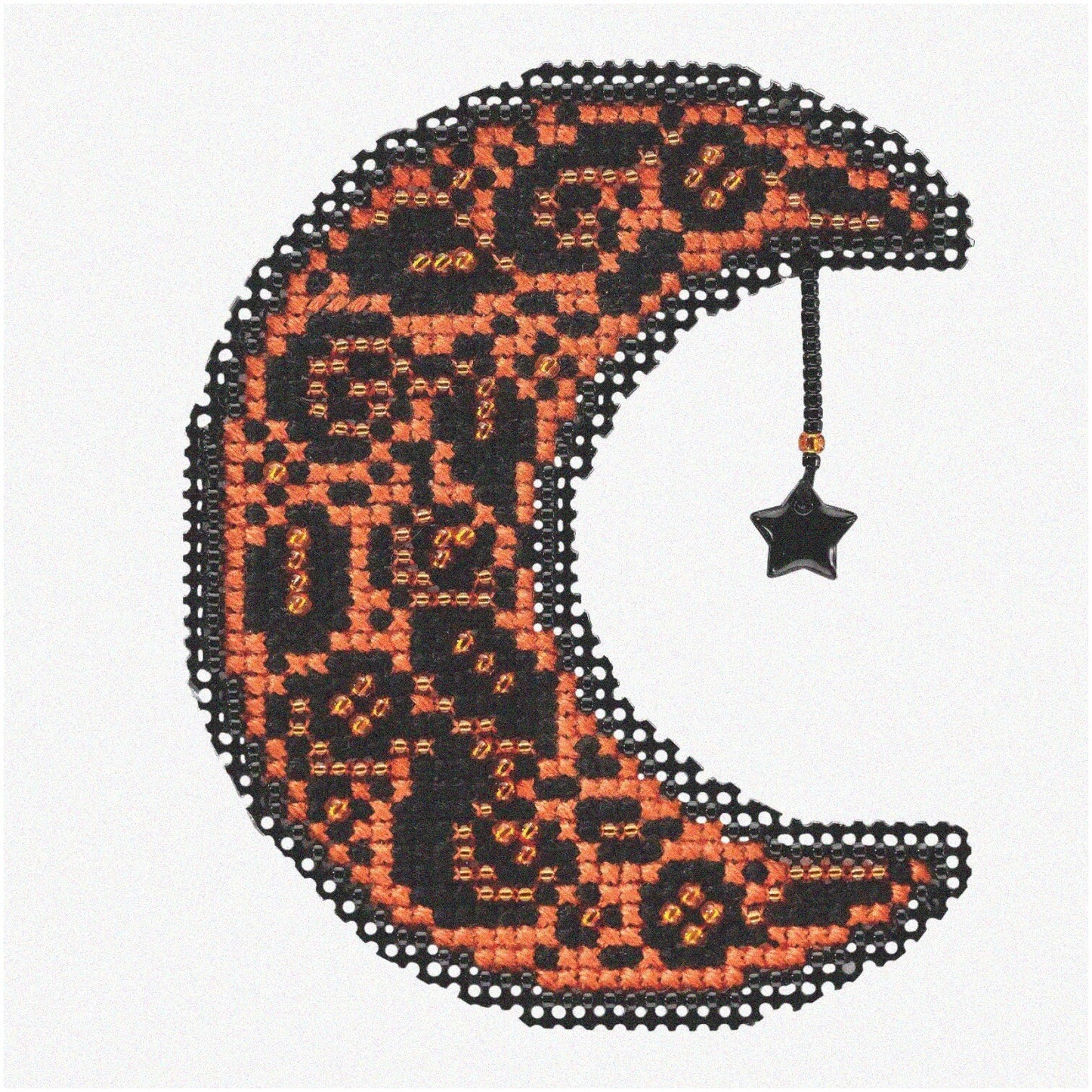 Whimsical Cross Stitch Kit with Beads and Treasures