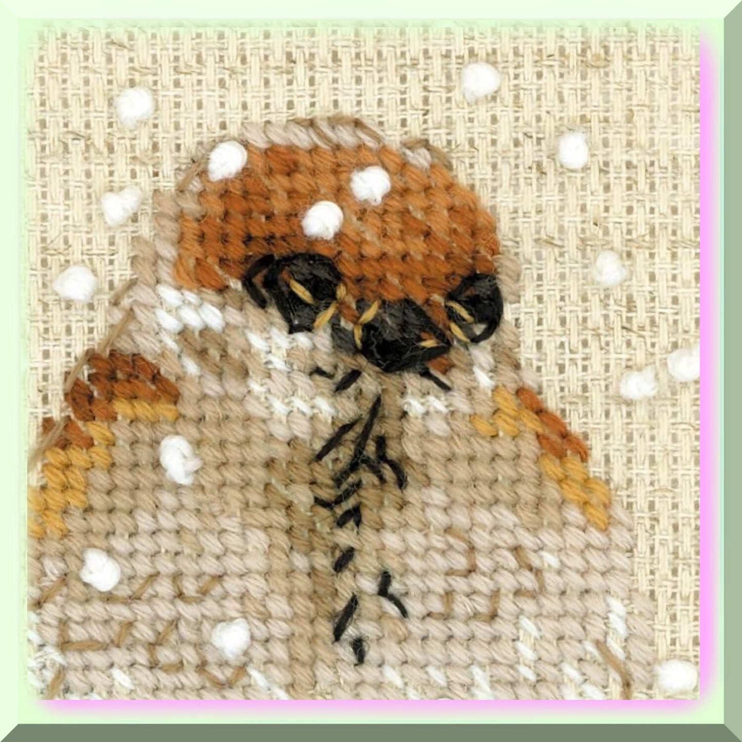 Whimsy Wings Cross Stitch Kit with Sparrow Design