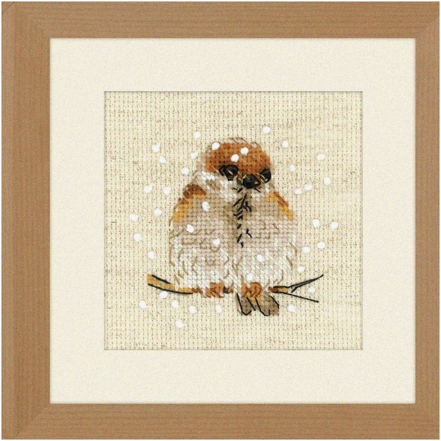 Whimsy Wings Cross Stitch Kit with Sparrow Design