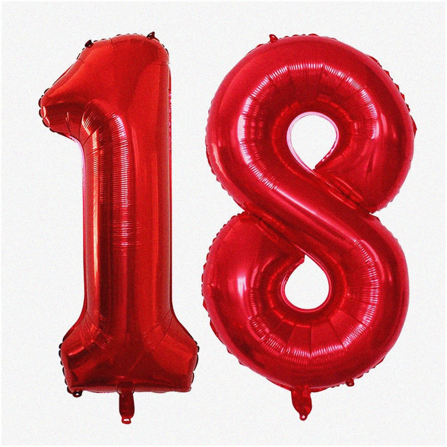 42 Inch Red Number 18 & 81 Balloons Set