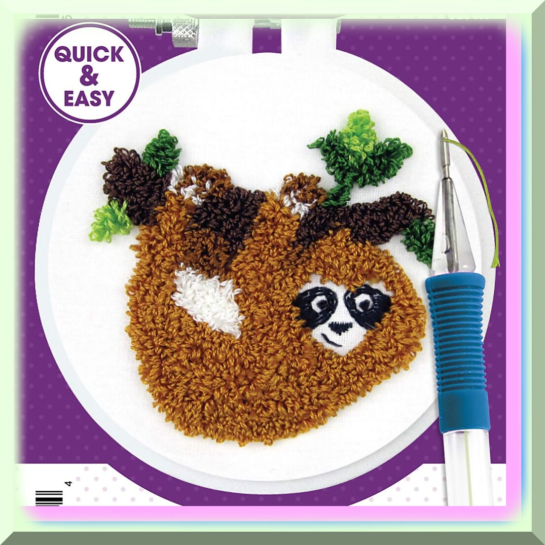 Vibrant Punch Needle Kit for Creative Crafts