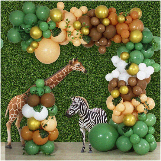 Jungle Safari Balloon Garland Kit 141 pcs