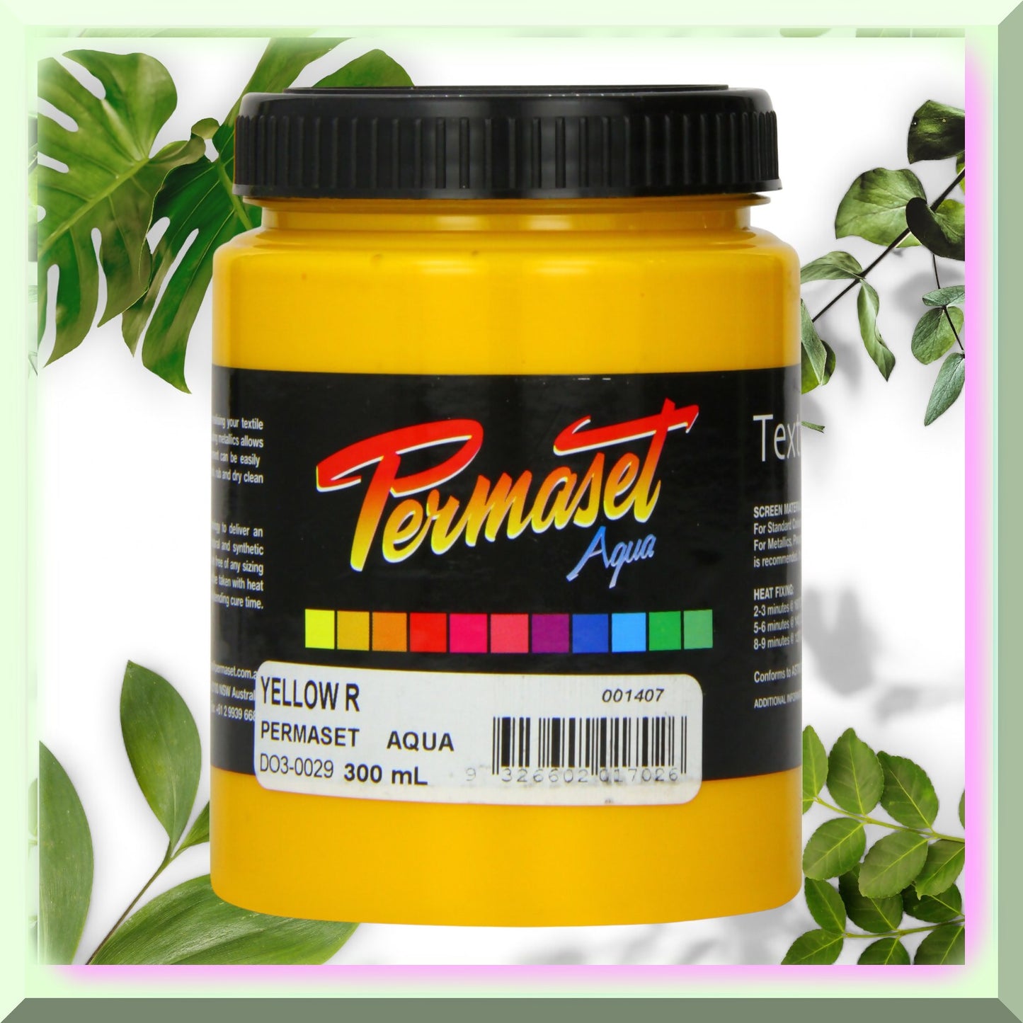 Yellow Fabric Screen Printing Ink 300ml