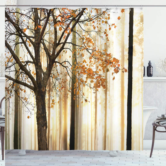 Autumn Forest Shower Curtain 69x70 Inches