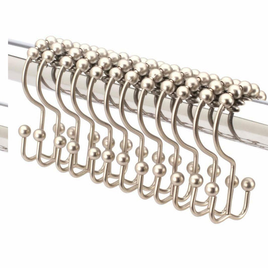 2lb Depot Double Sided Shower Curtain Hooks Set of 12