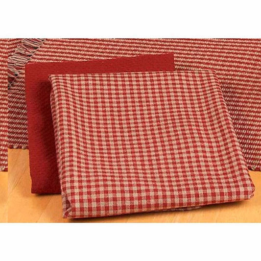 Newbury Gingham Barn Red Towels Set of 6