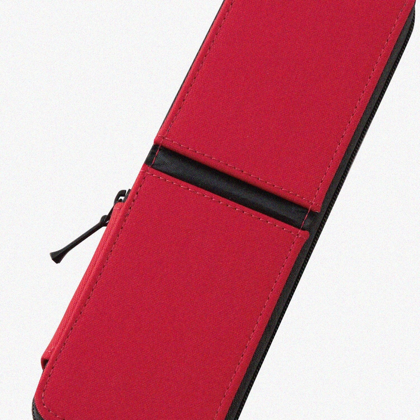 Red and Navy Pencil Case 2.4x7.9x0.9 inches