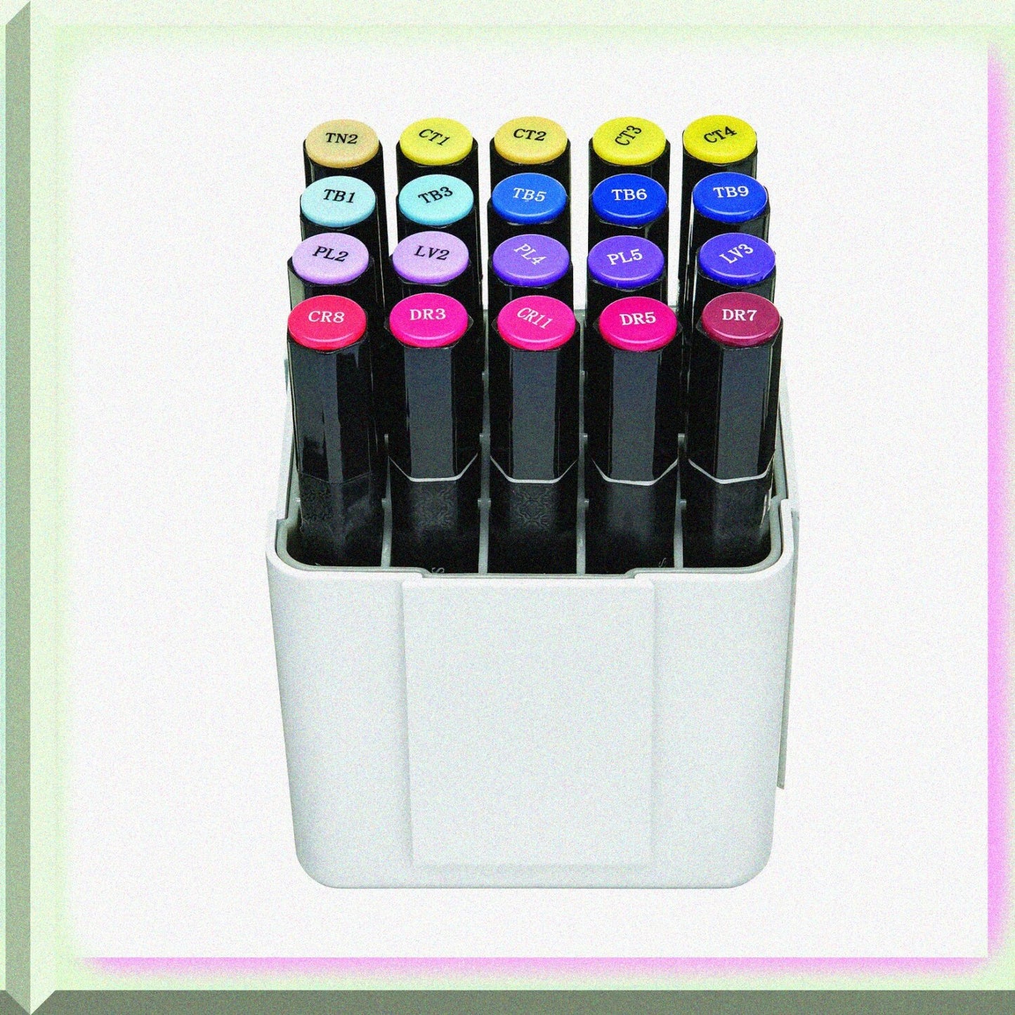 Interlocking Marker Organizer White 4 1/4"W x 4"H x 4 3/8"D